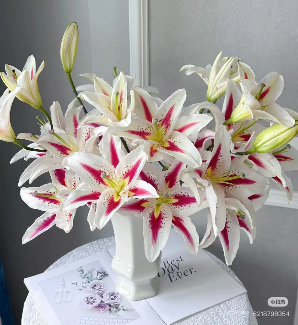 【笑脸】A级百合 玖枝花优选基地直发鲜切花儿