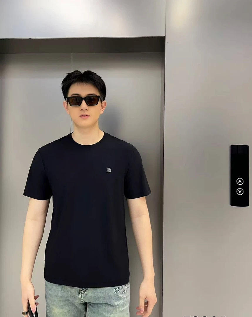 短袖圆领高品质T恤微弹抗皱凉感短袖青年男款春夏