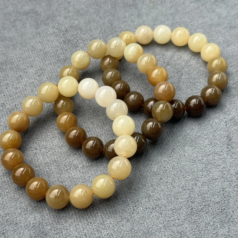 约12mm和田玉糖料渐变手串多样性发一