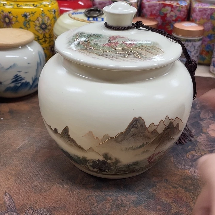 陶瓷罐茶叶罐密封罐储物罐