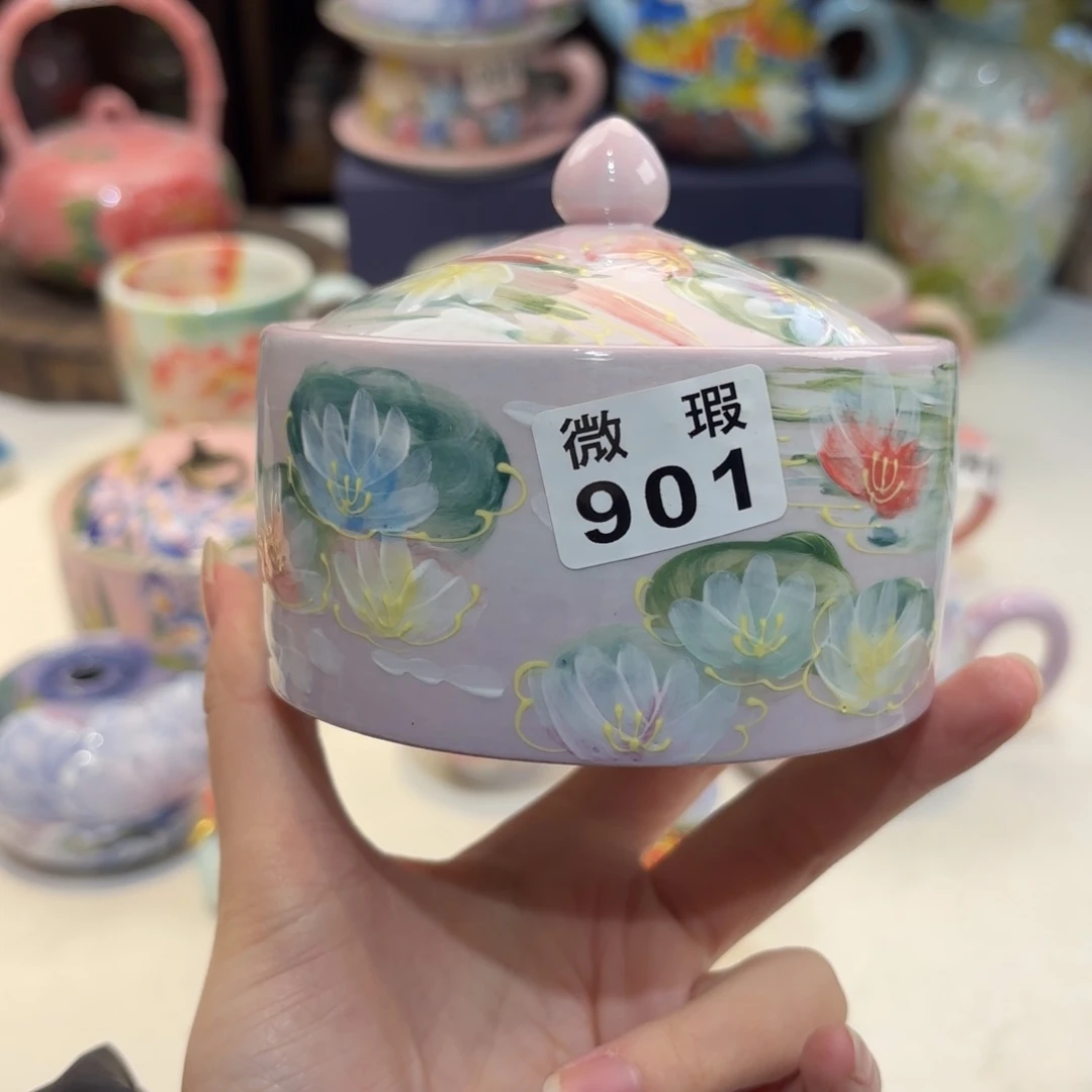 景德镇手绘高温釉下彩陶瓷茶具