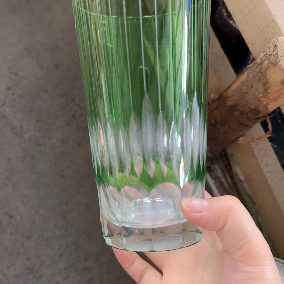 水晶玻璃高脚款微瑕一个
