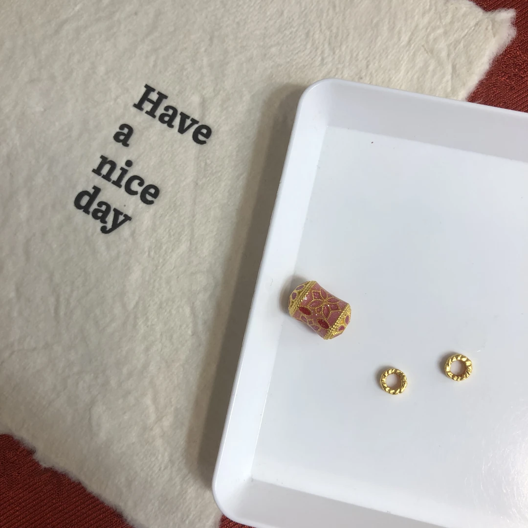 足金999烧蓝转运珠3个