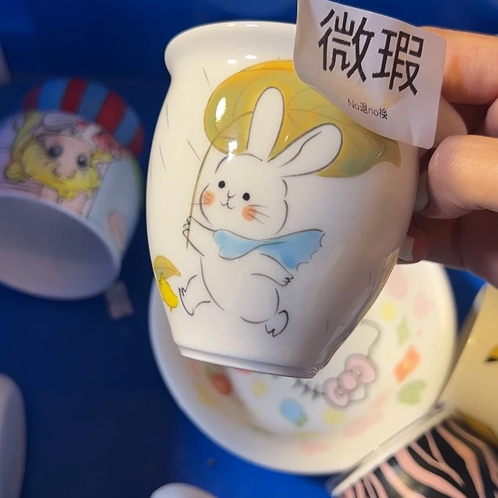 摆件不退不换卡通手绘