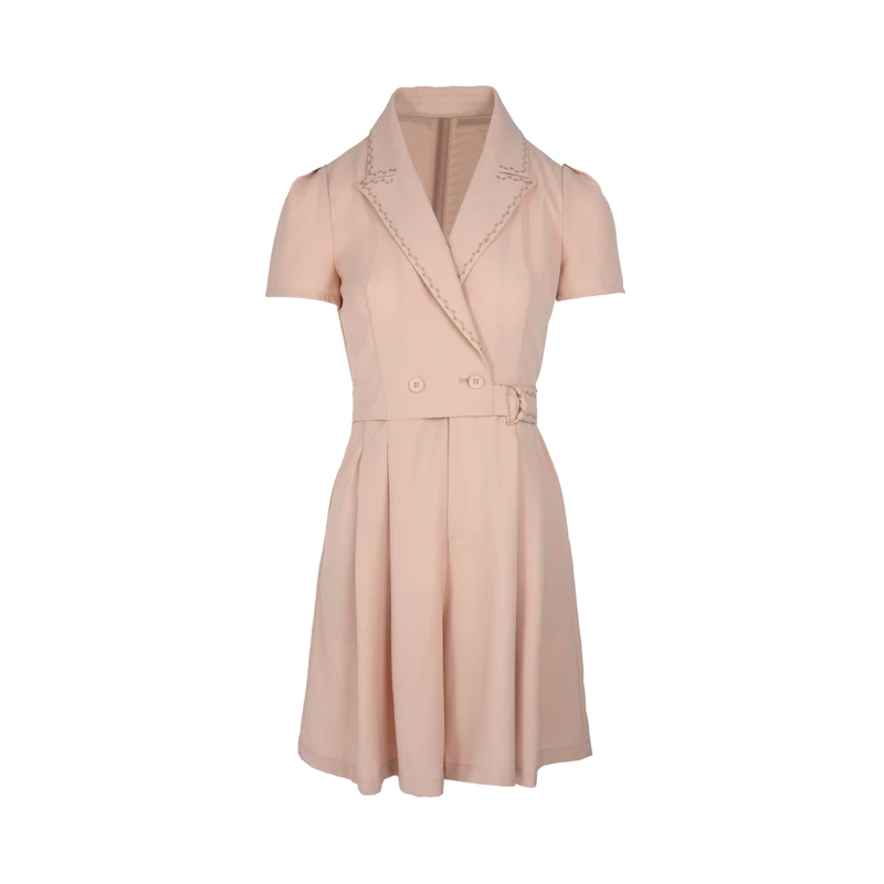 【她翼】春季百褶裙礼服连衣裙显瘦修身收腰气质法式JF2221341266