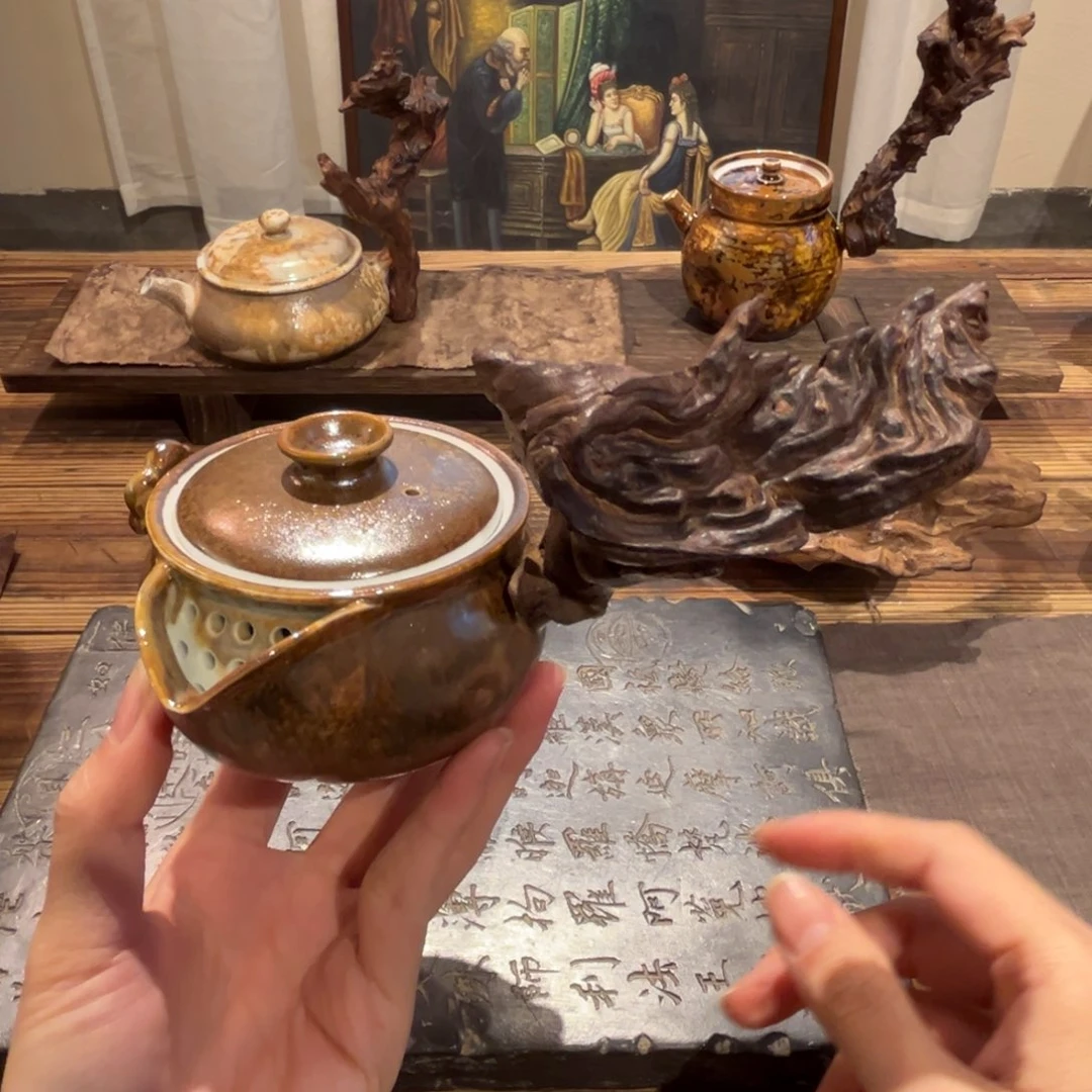 景德镇纯手工柴烧小壶