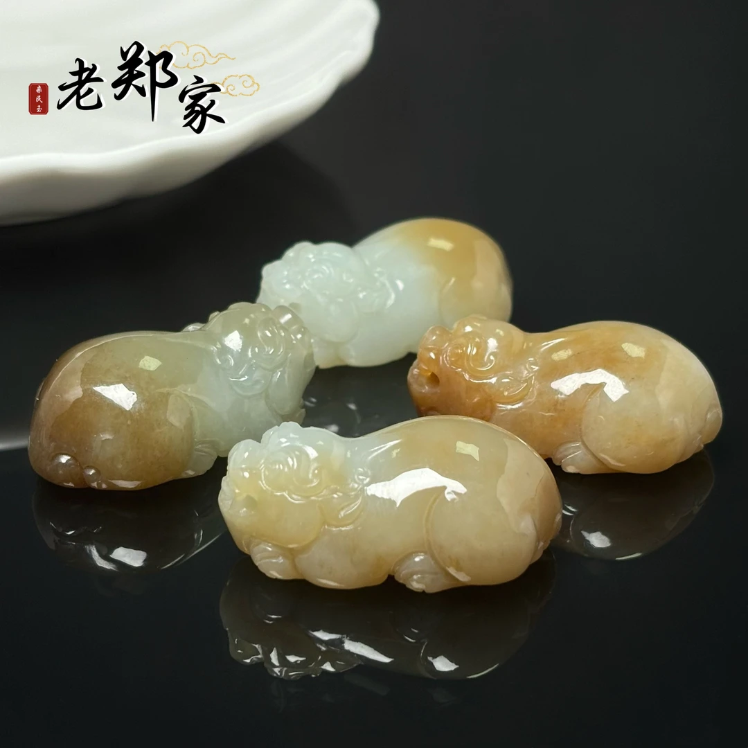 【新疆和田玉老郑】和田玉貔貅挂件（多样性发1件）1377