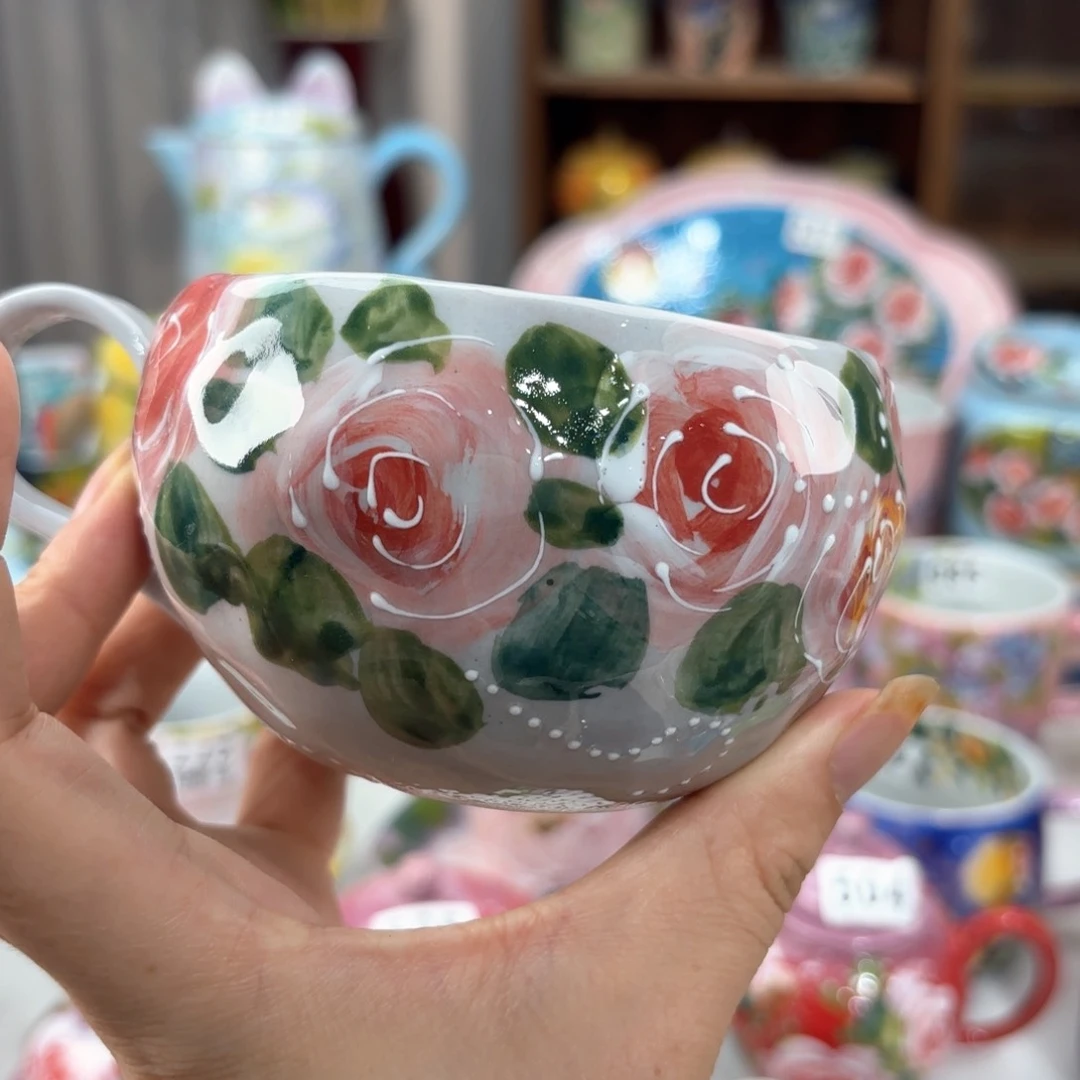 景德镇手绘高温釉下彩陶瓷茶具
