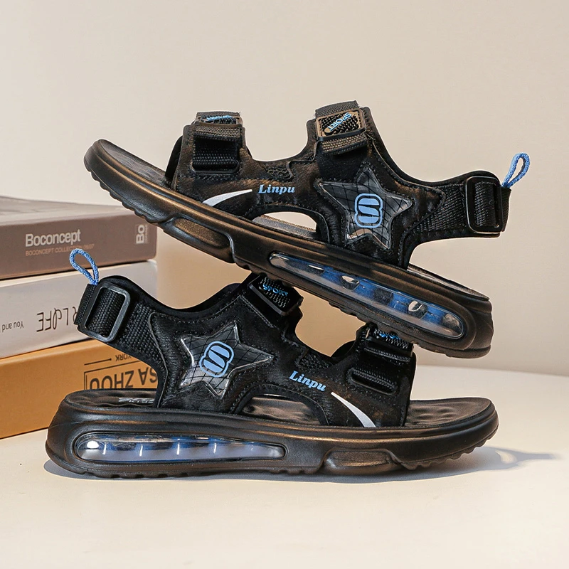 男童凉鞋2025年夏季新款儿童防滑耐磨沙滩鞋小男孩学生中大童鞋子