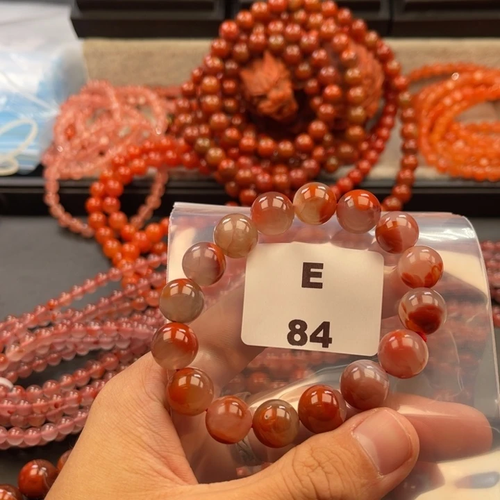 南红玛瑙未镶嵌多样性发货默认微瑕称重12mm