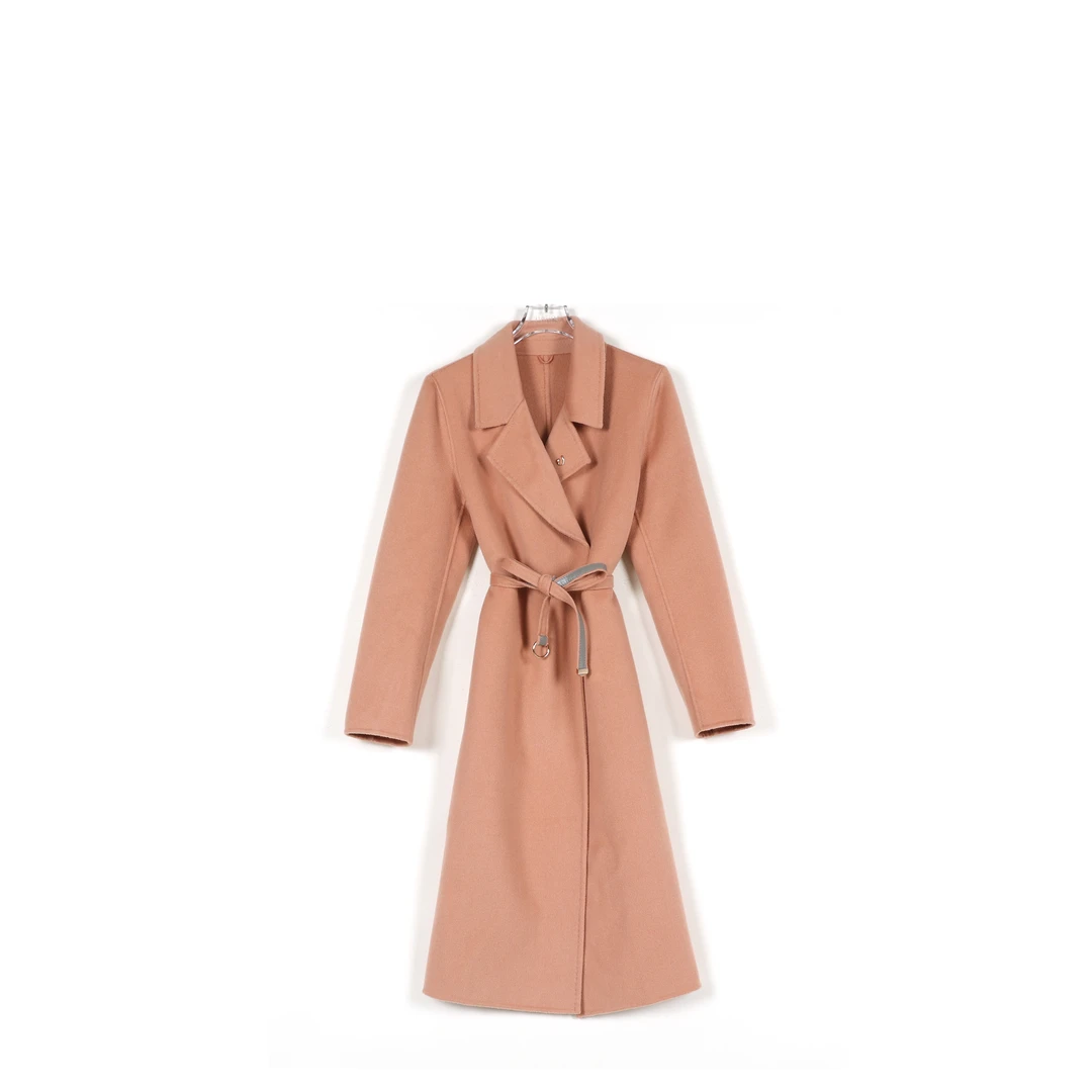 【千屿Sheila】送腰带 经典长款绵羊毛大衣254-DY/0602-2856（6351）