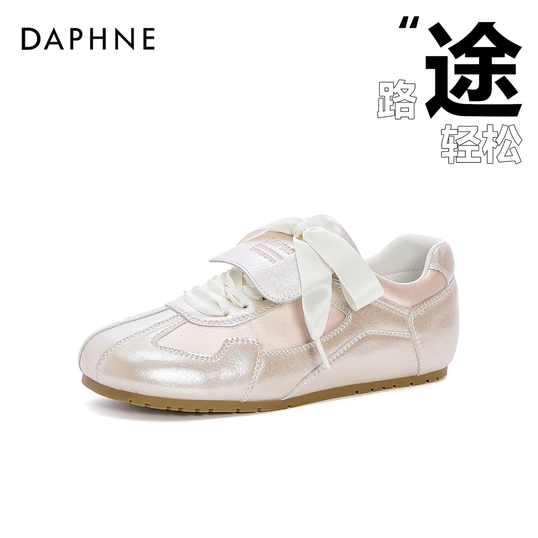 达芙妮芭蕾德训鞋女款2025春季新款时尚百搭运动休闲鞋子软底板鞋