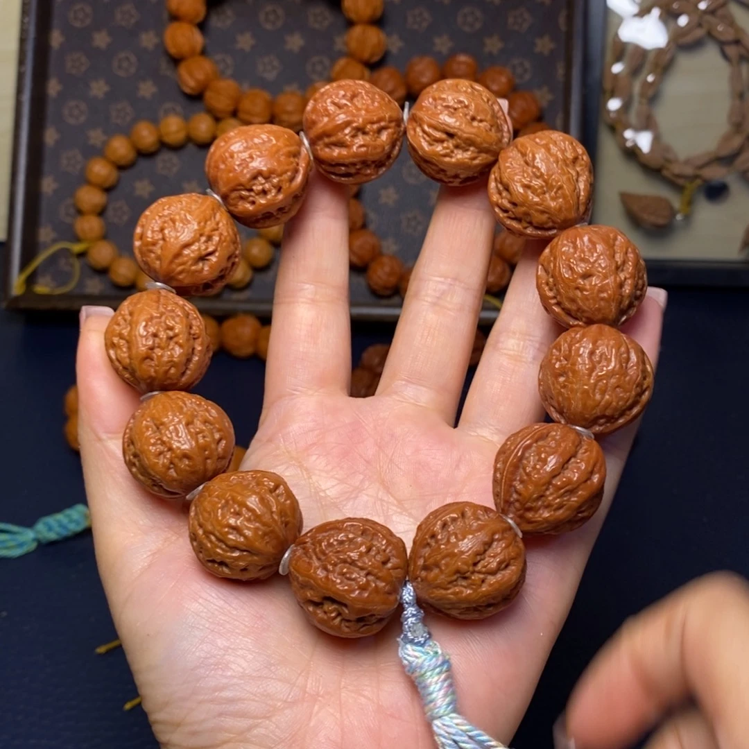 二***逗手串文玩核桃桃心八棱