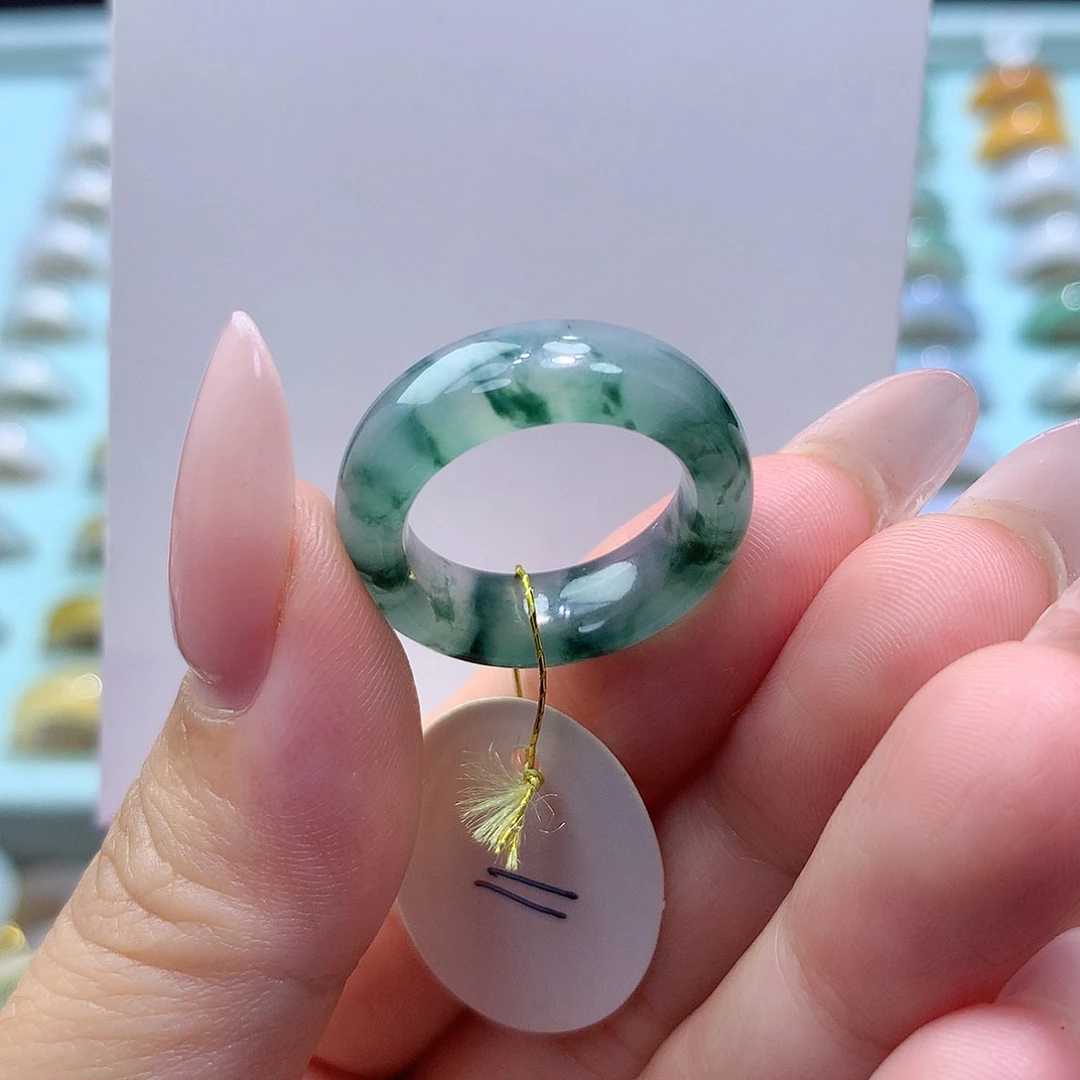未镶嵌戒指翡翠11圈