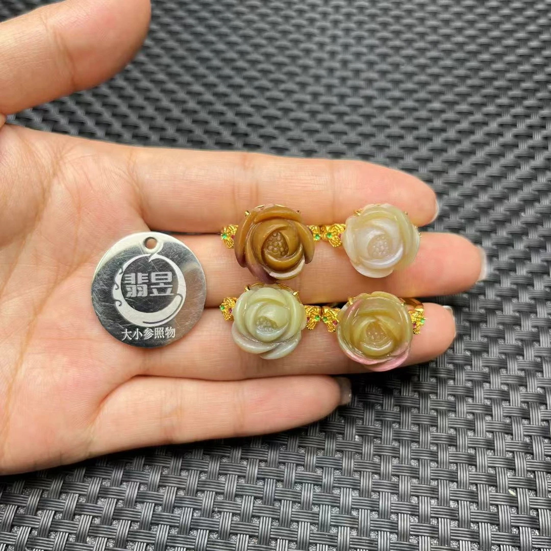 翡昱-N25-16991-盐源玛瑙戒指S925银镶/约13*12/多样性发其一