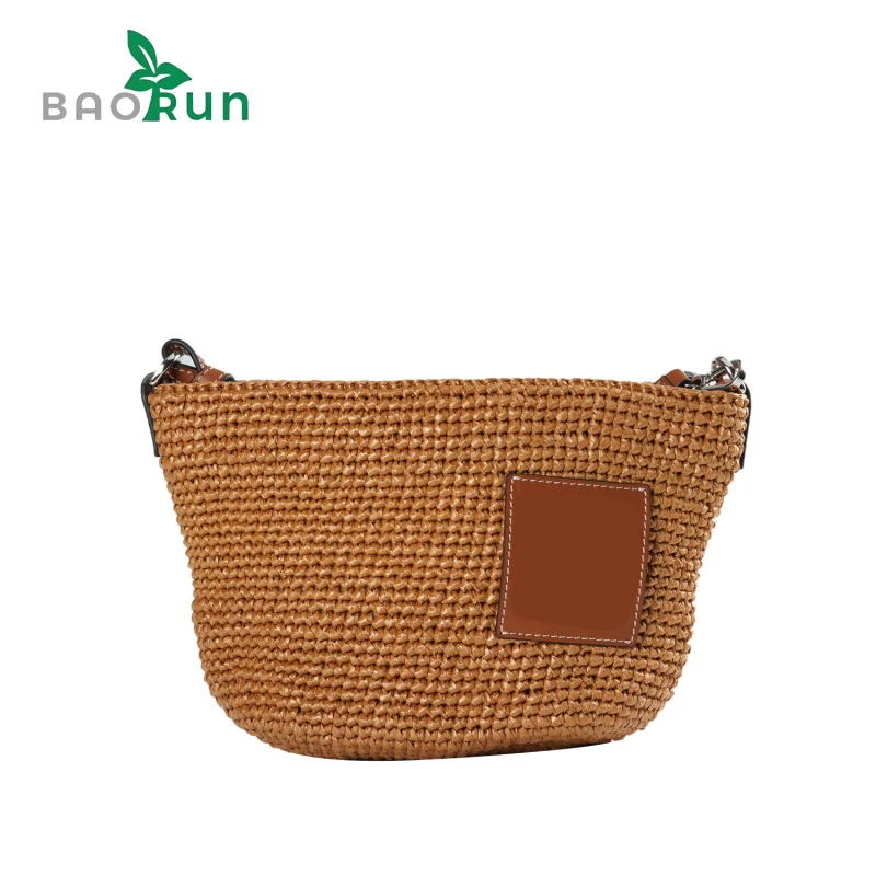 【草编斜跨燕子包】时尚潮流草编斜挎包女士斜跨包百搭