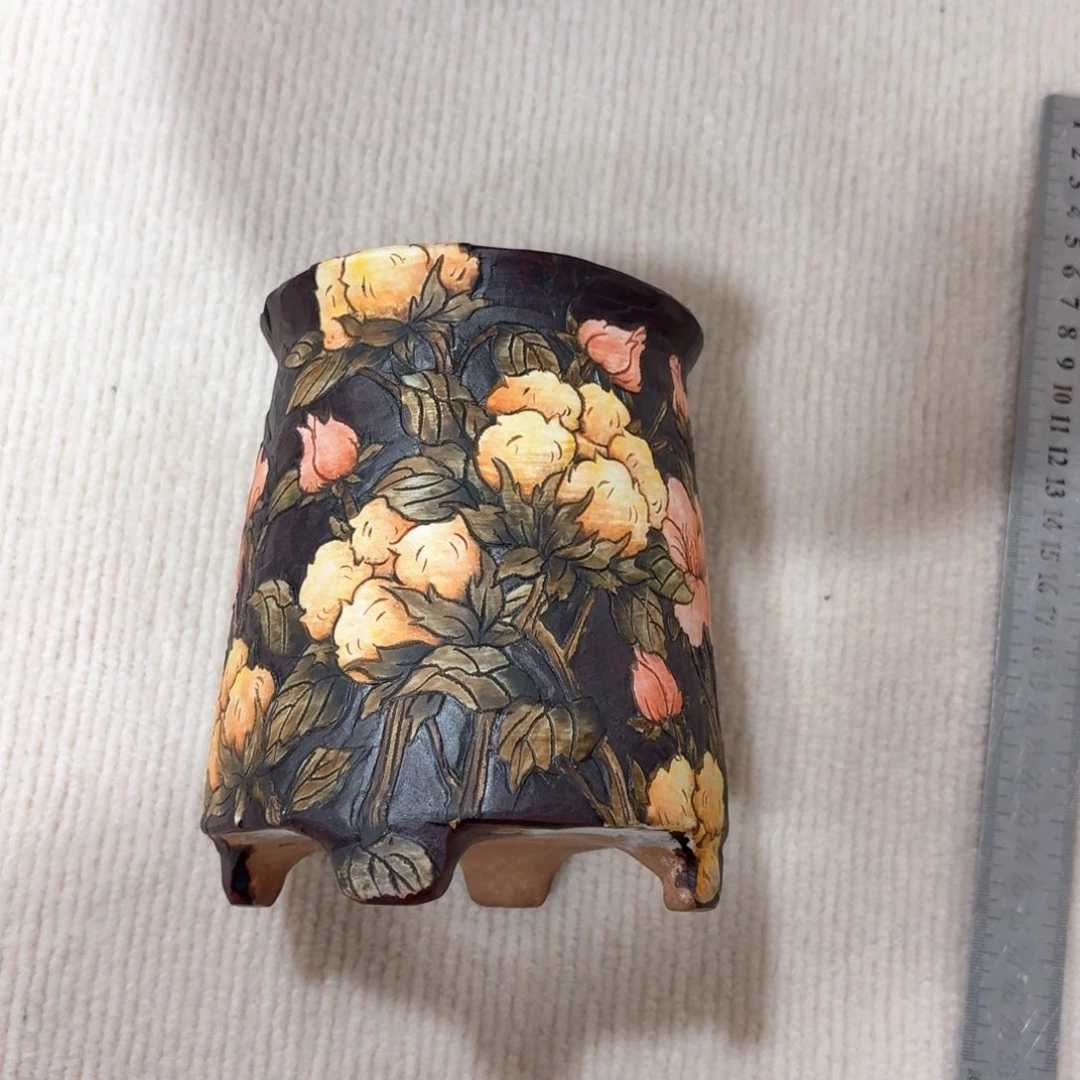 妍***姐花盆紫砂陶瓷多肉花盆微瑕