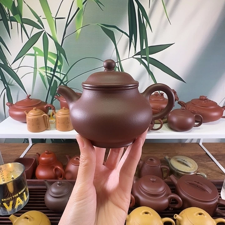 紫砂茶壶国工蒋洁半手工底槽清潘壶160