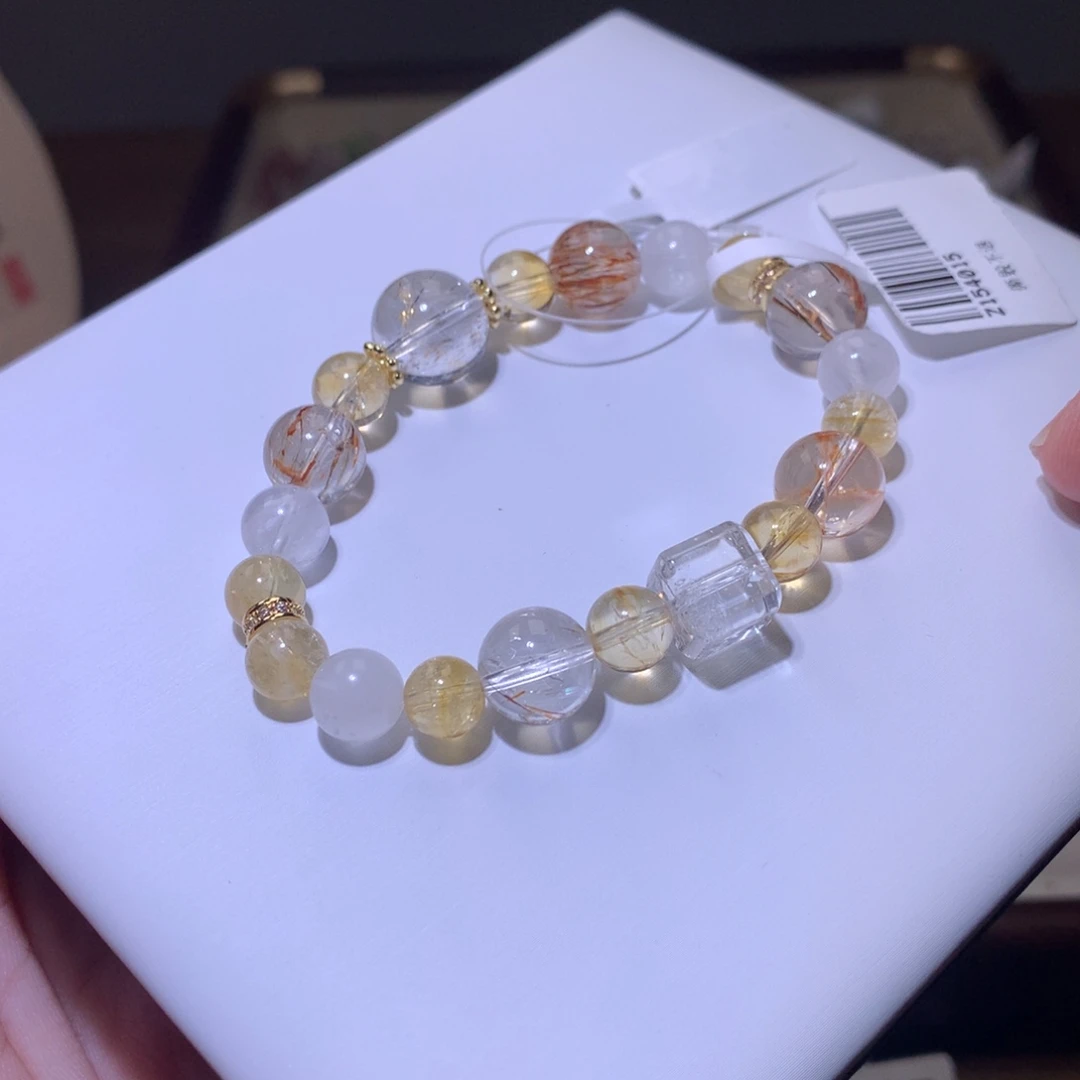 烟晶手链未镶嵌超吸金154015