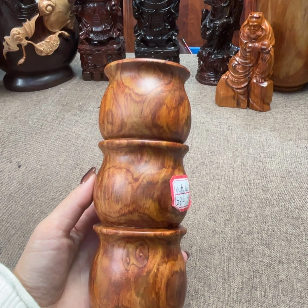 黄花梨/降香黄檀新料竹节笔筒