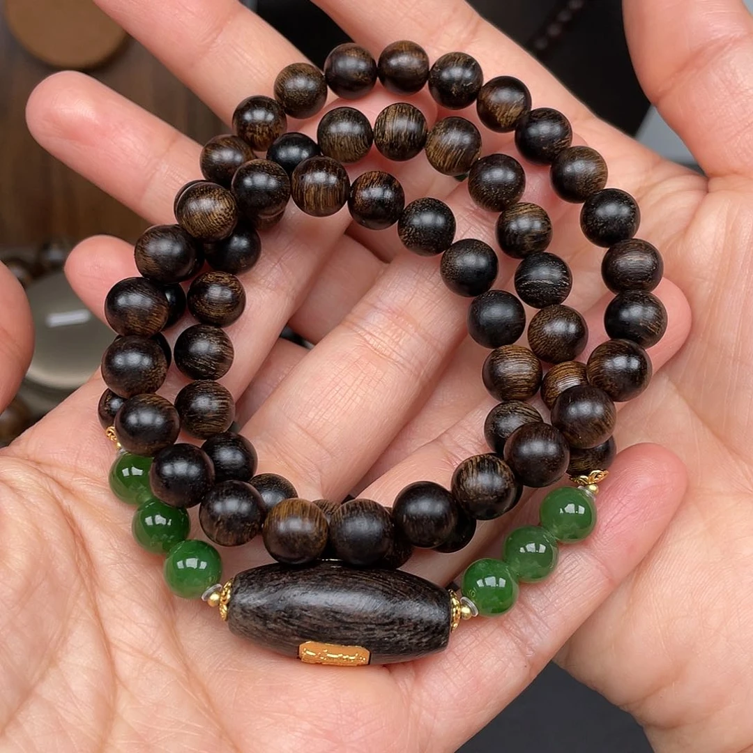 沉香手串河****司越南芽庄白棋瘿子瘤疤