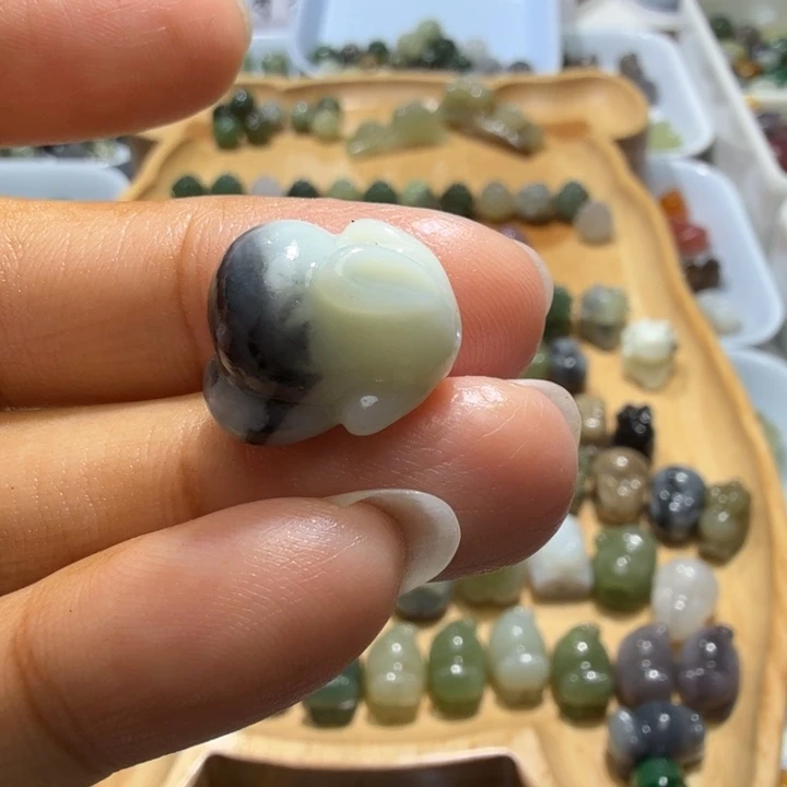 .***文未镶嵌和田玉珠宝半成品