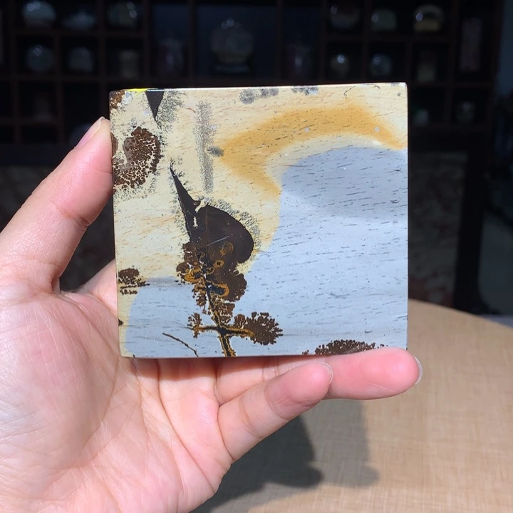 广西国画石摆件，观赏收藏