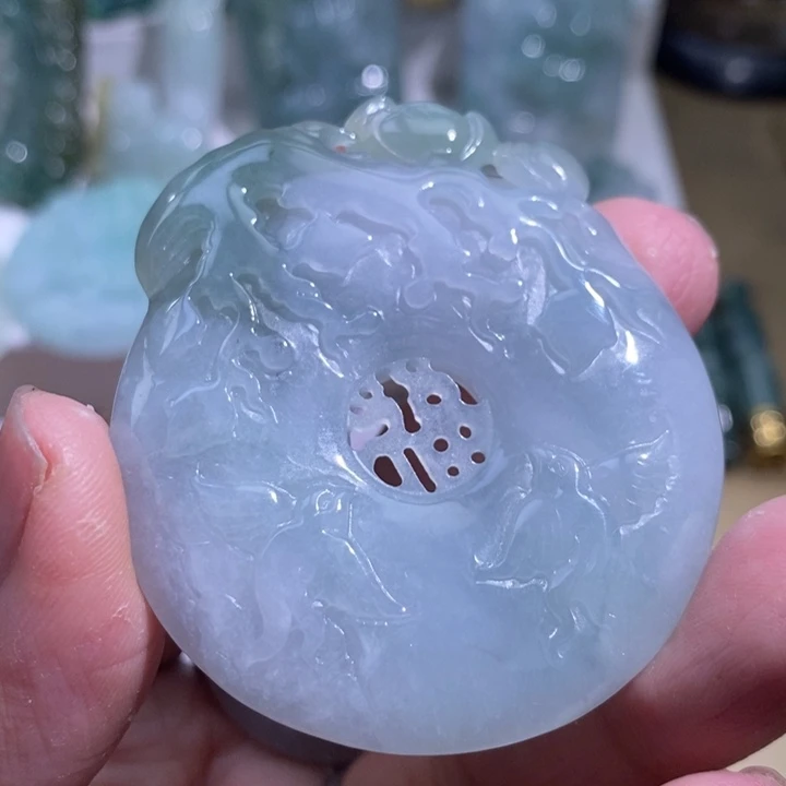 【闪购商品】颈饰未镶嵌翡翠喜上