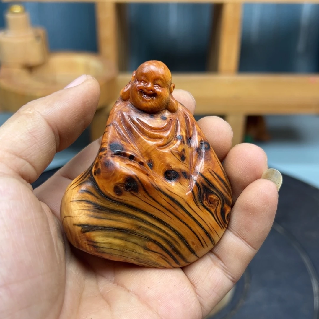 低****木崖柏木摆件手把件