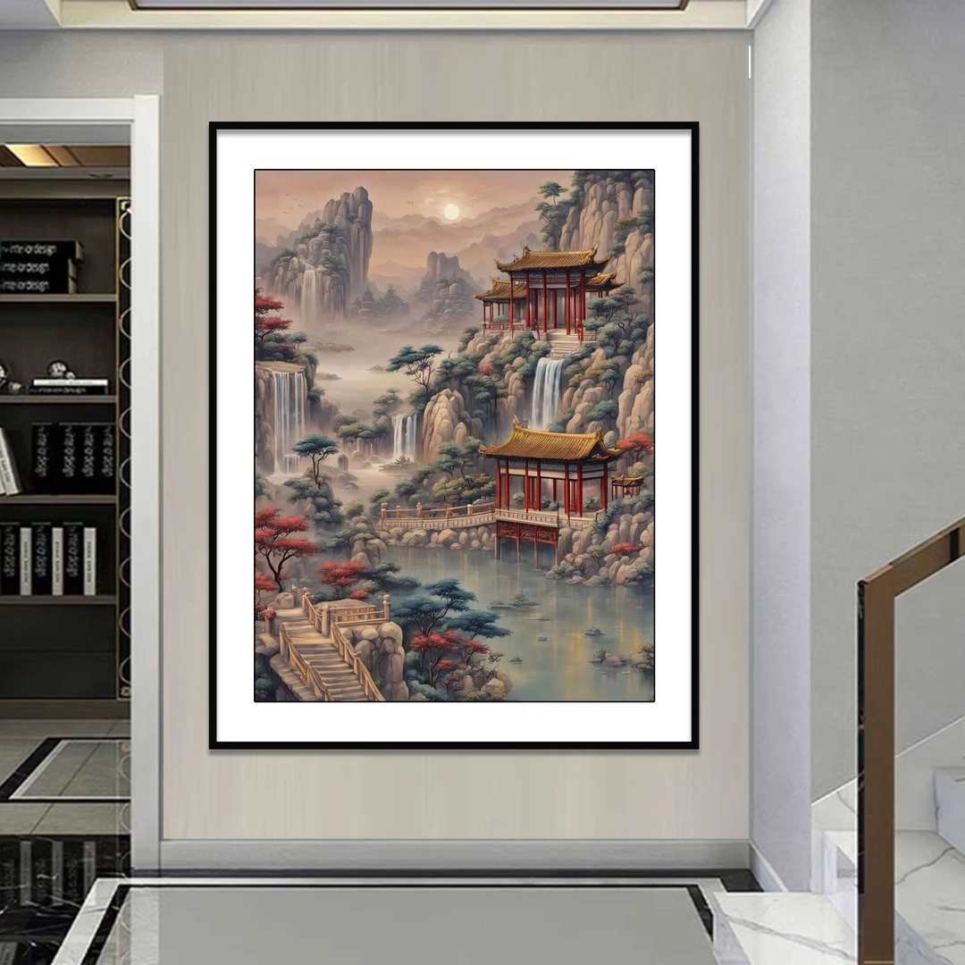【新疆长绒棉双纱棉】6944秀极于天十字绣大格60x80cm满绣53种绣线