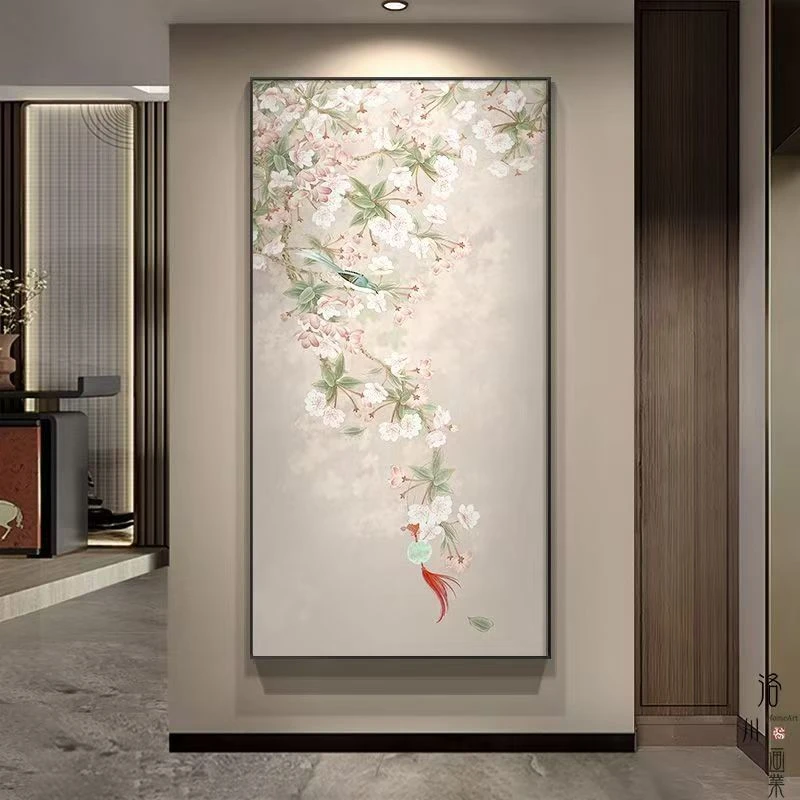 中式水墨国画风花鸟字画卷轴画多种款式可选适用室内场景99