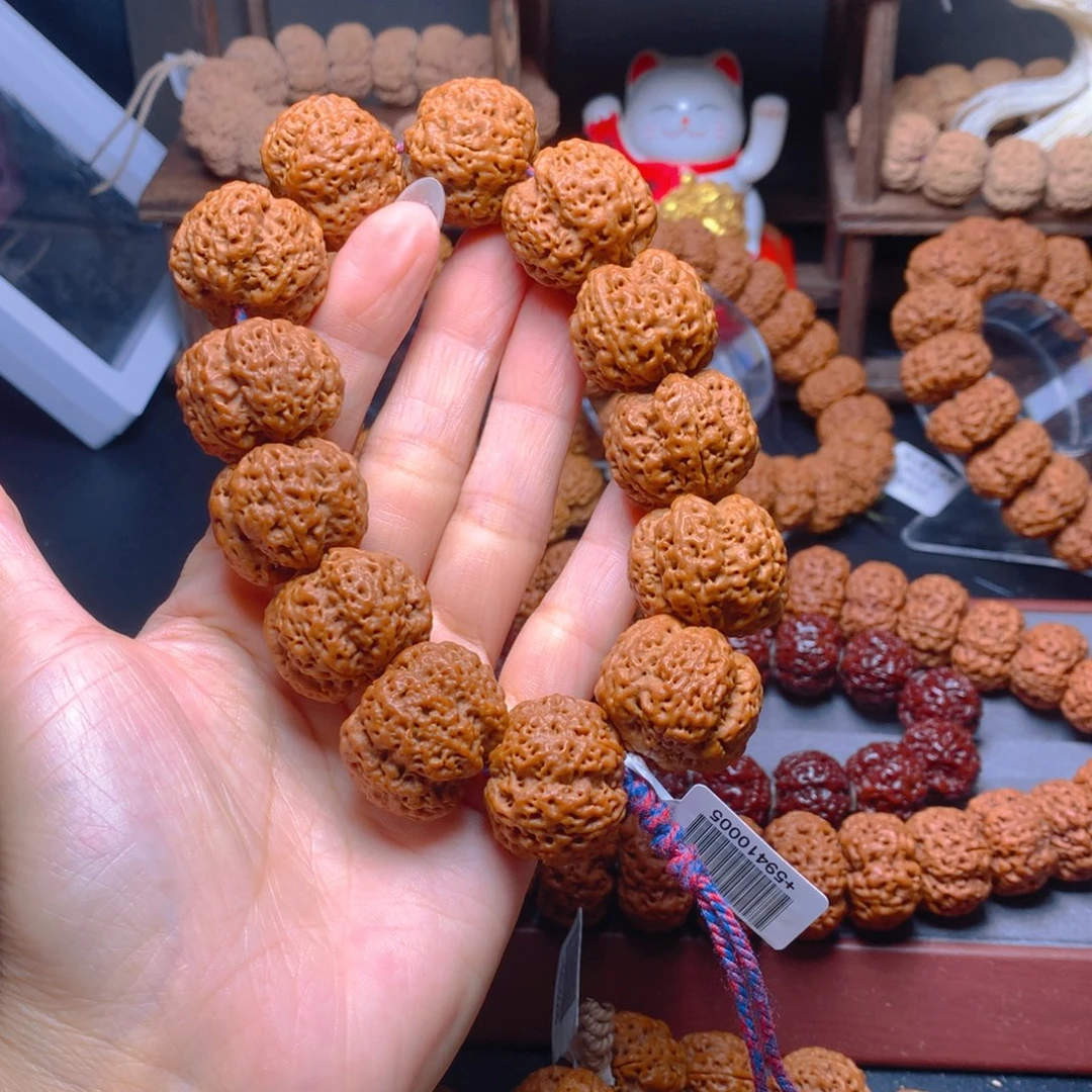 金刚菩提手串金刚菩提赤玉梅花爆肉