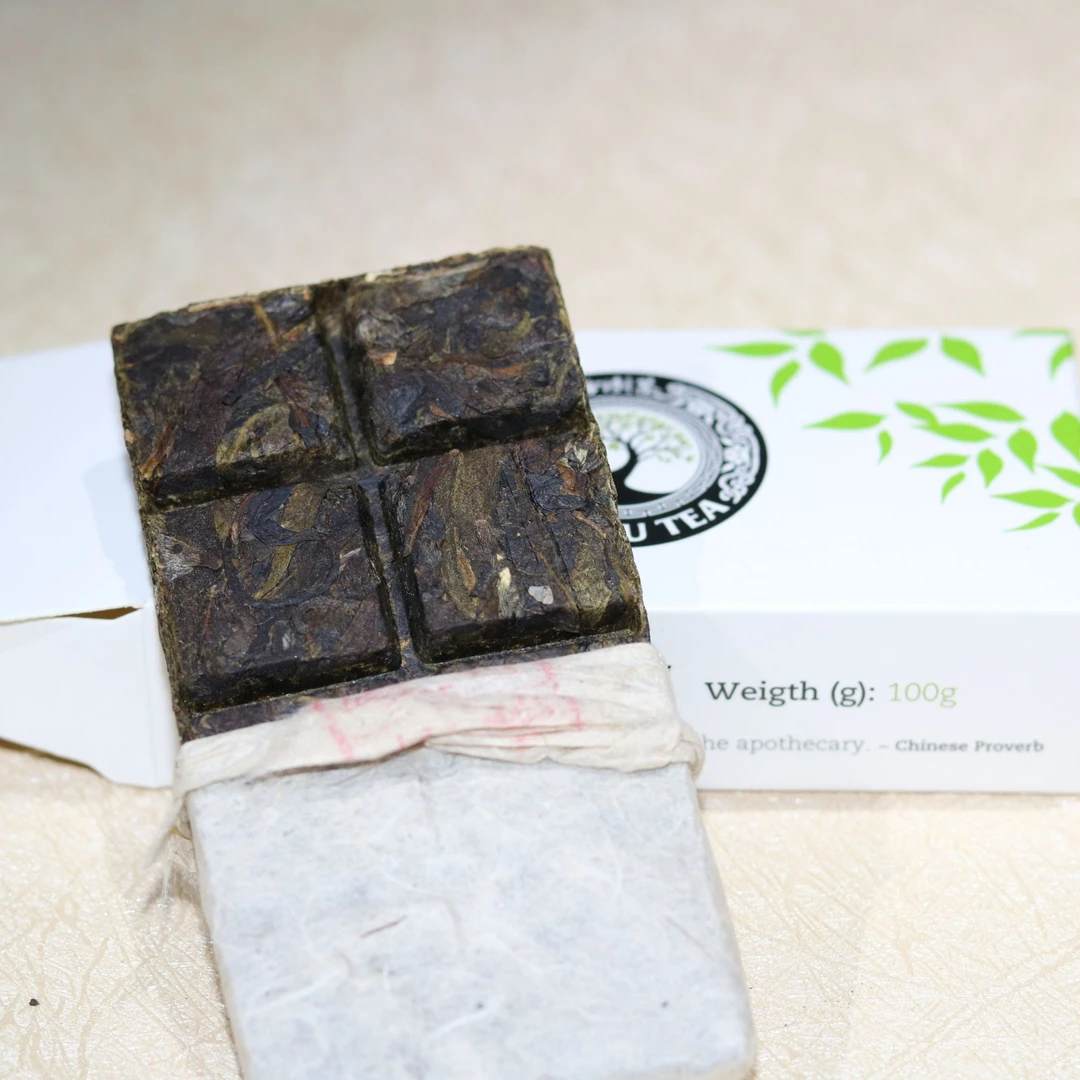 巧克力手撕砖100克一盒易武生茶