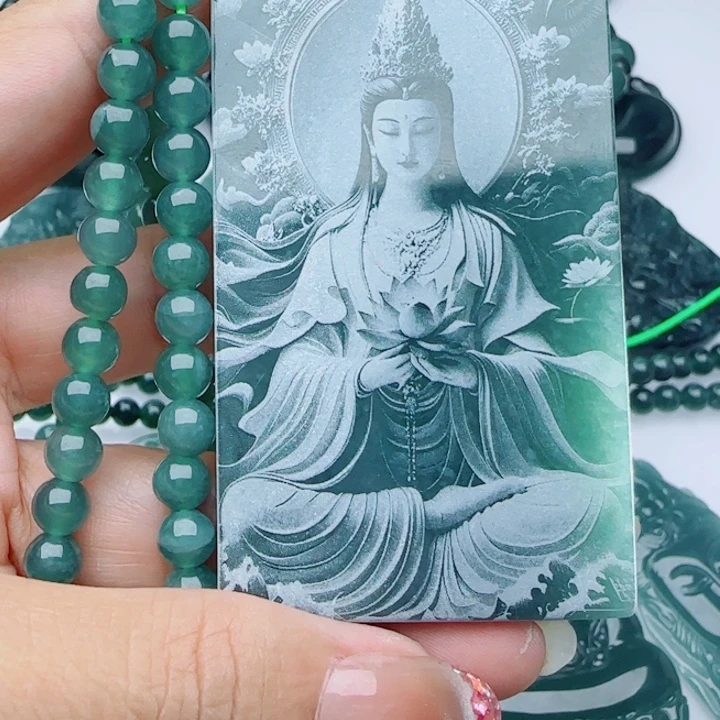 翡翠未镶嵌颈饰多样性发货天然A货翡翠