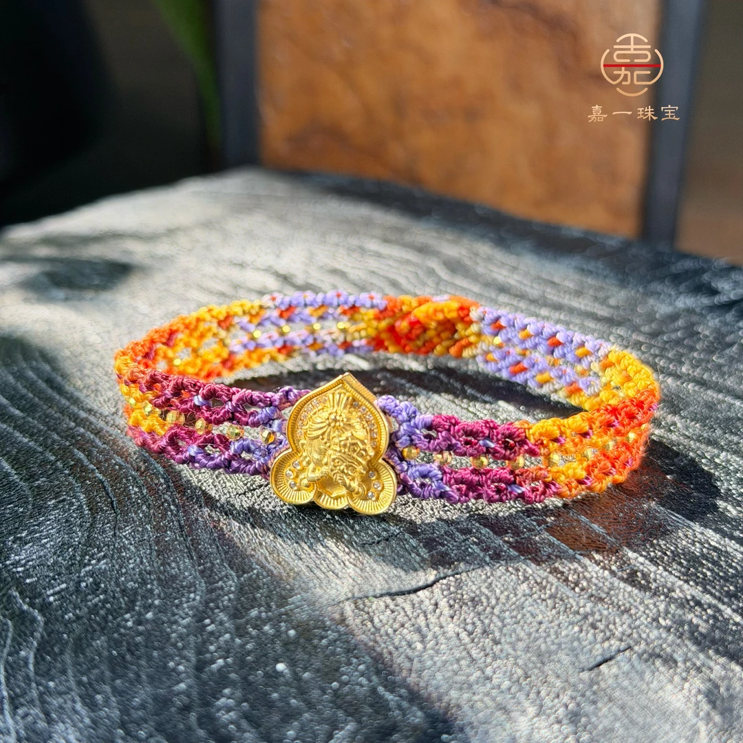 【嘉一珠宝】扎基拉姆K金前世今生原创非遗编绳手绳