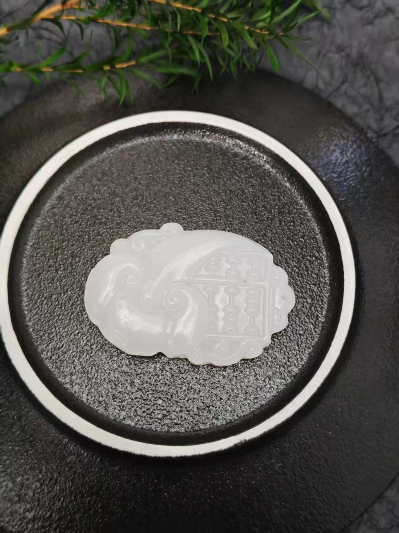 天然白糯如意算盘一枚