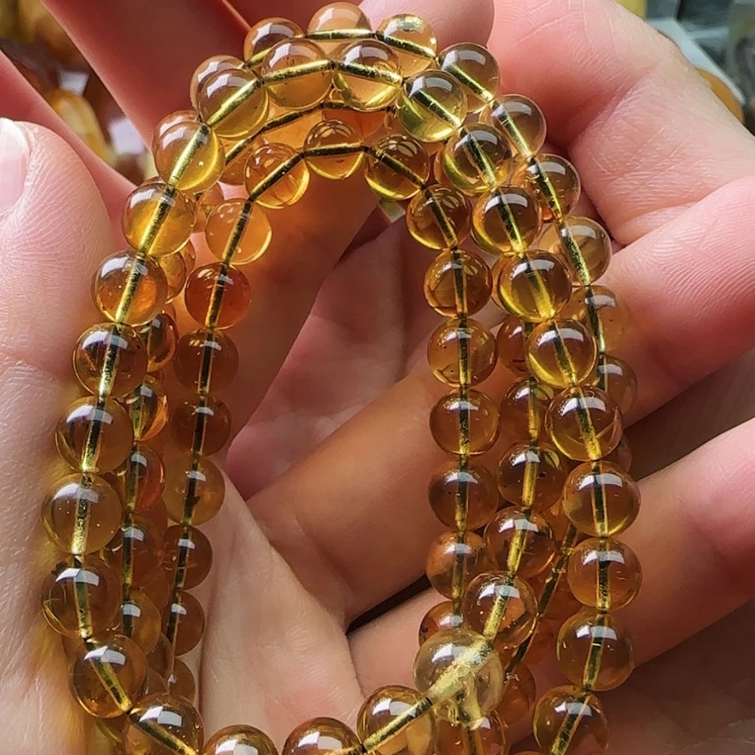 【闪购商品】琥珀颈饰未镶嵌108项链