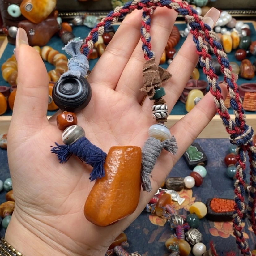 【闪购商品】蜜蜡颈饰未镶嵌项链