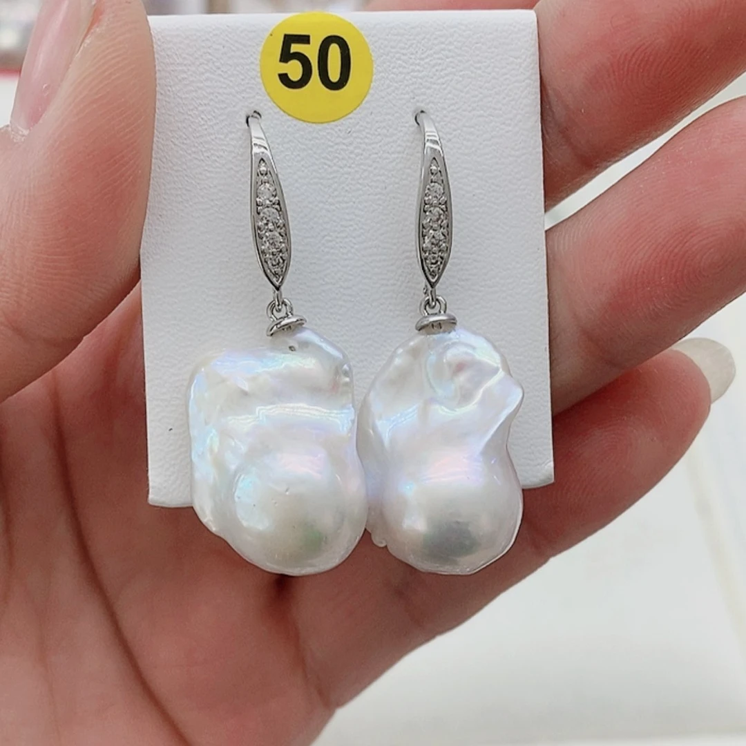 【闪购商品】淡水珍珠耳饰银S925镶嵌