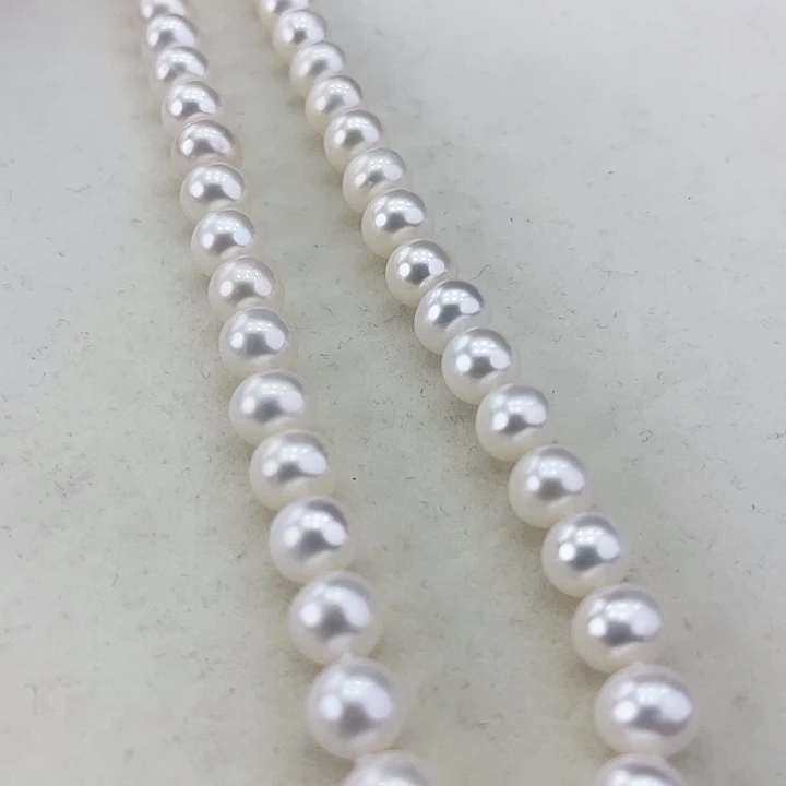 淡水珍珠颈饰银S925镶嵌卡8➕极光冷白高品