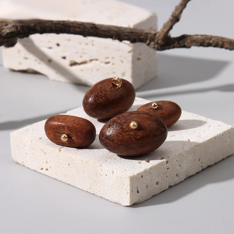 天然木质椭圆形纽扣中式唐装扣子衬衫毛衣针织衫装饰扣子