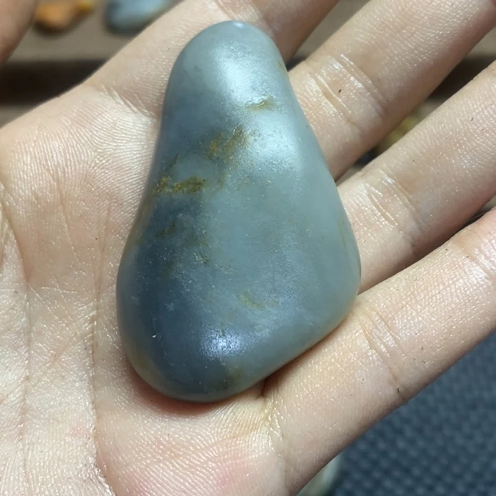 和田玉未镶嵌挂件后*