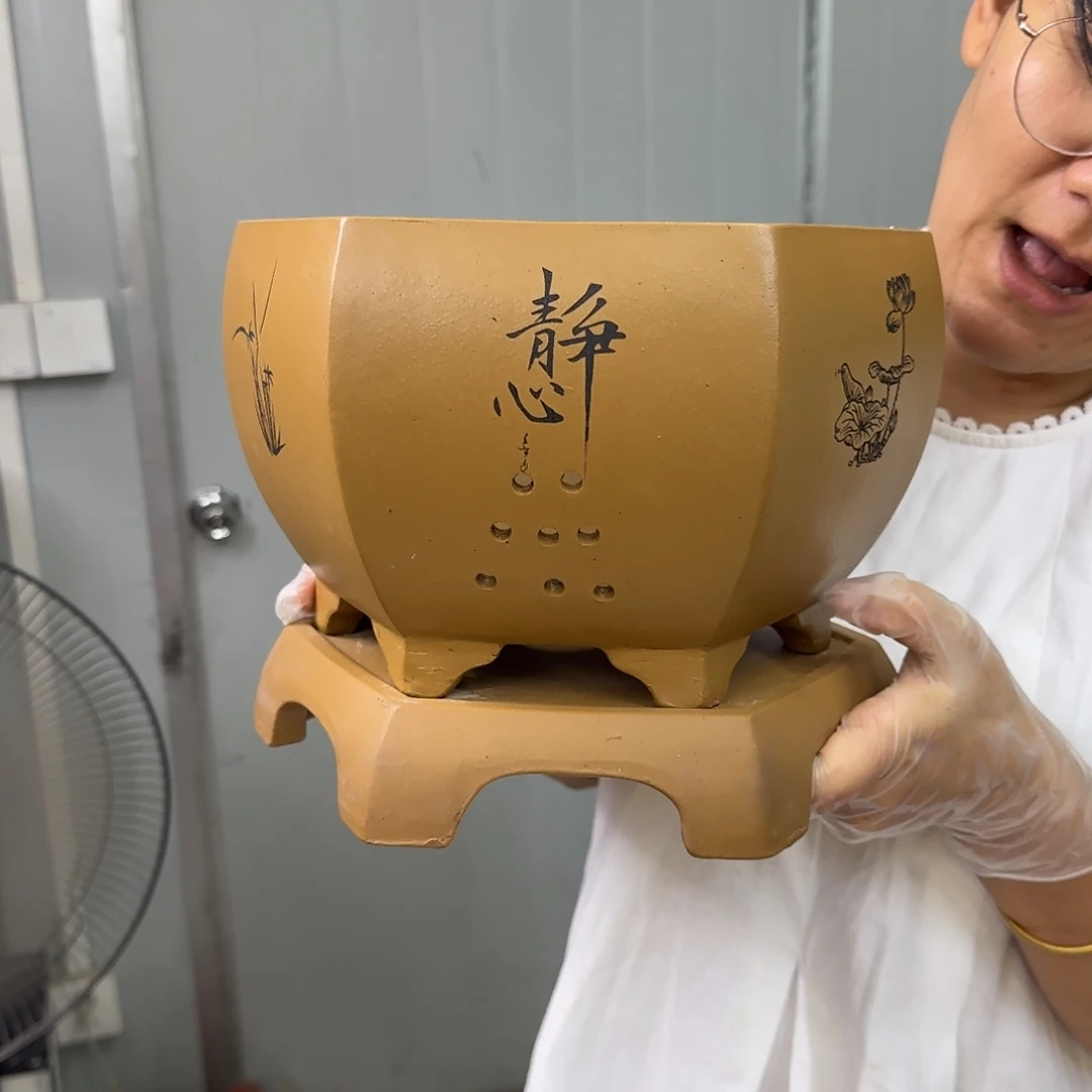 紫砂花盆紫砂口径25