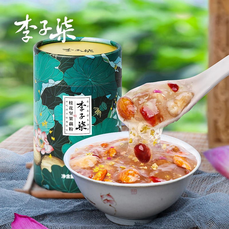 【李子柒】桂花坚果藕粉速溶冲饮速食早餐代餐养胃营养350g罐装A06