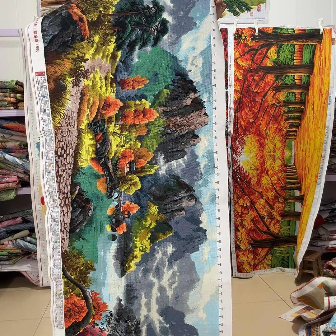 棉十字绣成品出售