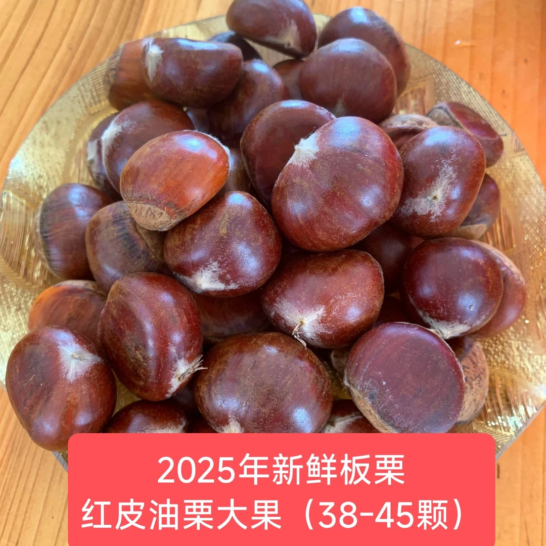 2025年新栗红皮油栗大果颗粒饱满鲜甜粉糯香甜优质栗子3斤5斤包邮