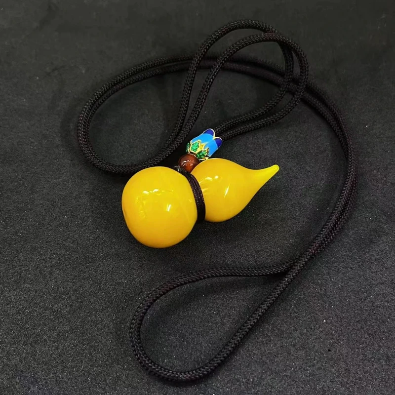 淄博非遗手作琉璃鸡油黄葫芦