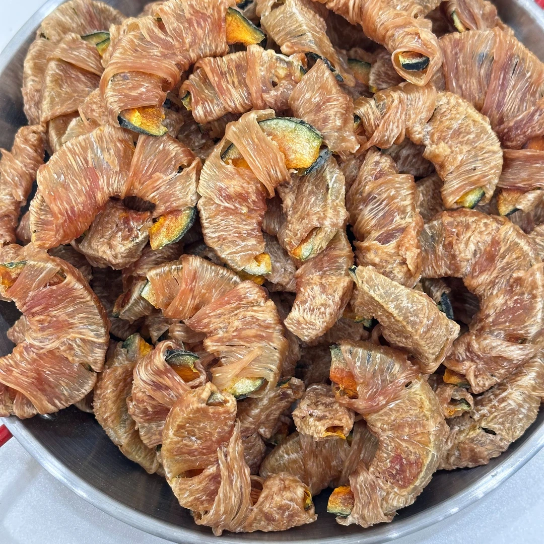 南瓜鸡肉手工宠物零食狗狗磨牙好吃易消化