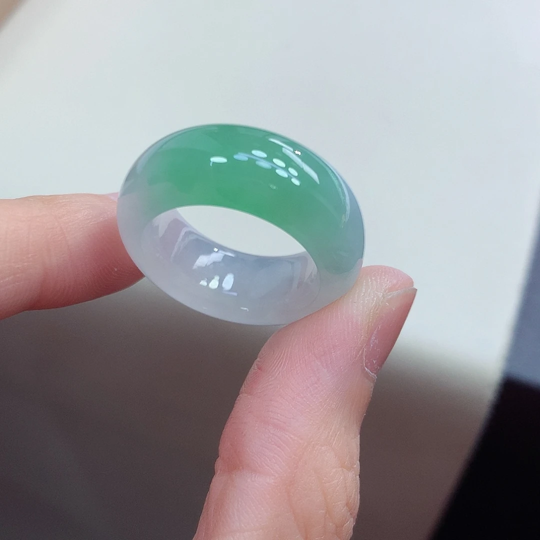翡翠未镶嵌戒指16-17号