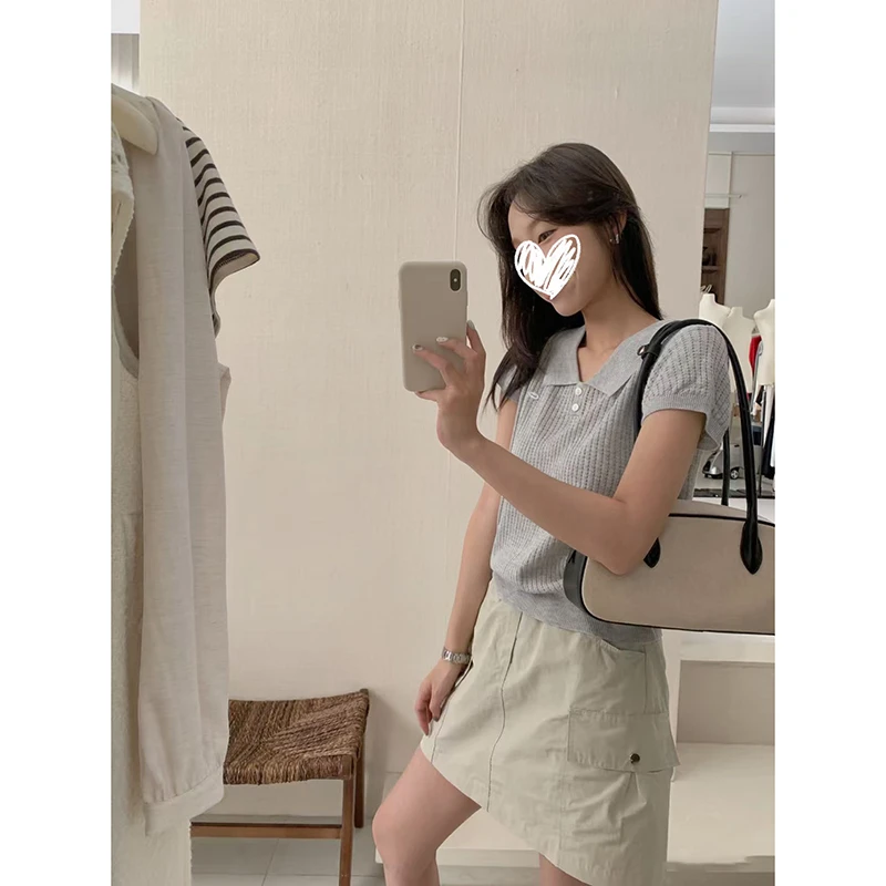 【大仙家】C291十三行夏款韩式短裙舒适时尚百搭女士夏季